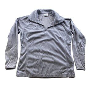 Columbia Womens Sweatshirt Size XL Fleece Pullover 1/4 Zip Activewear Purple